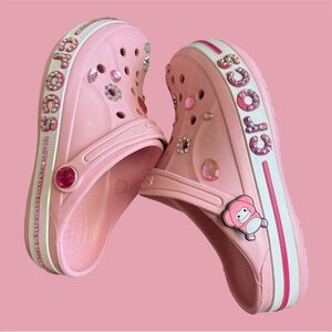 Crocs Kids Pink Custom Size J3
